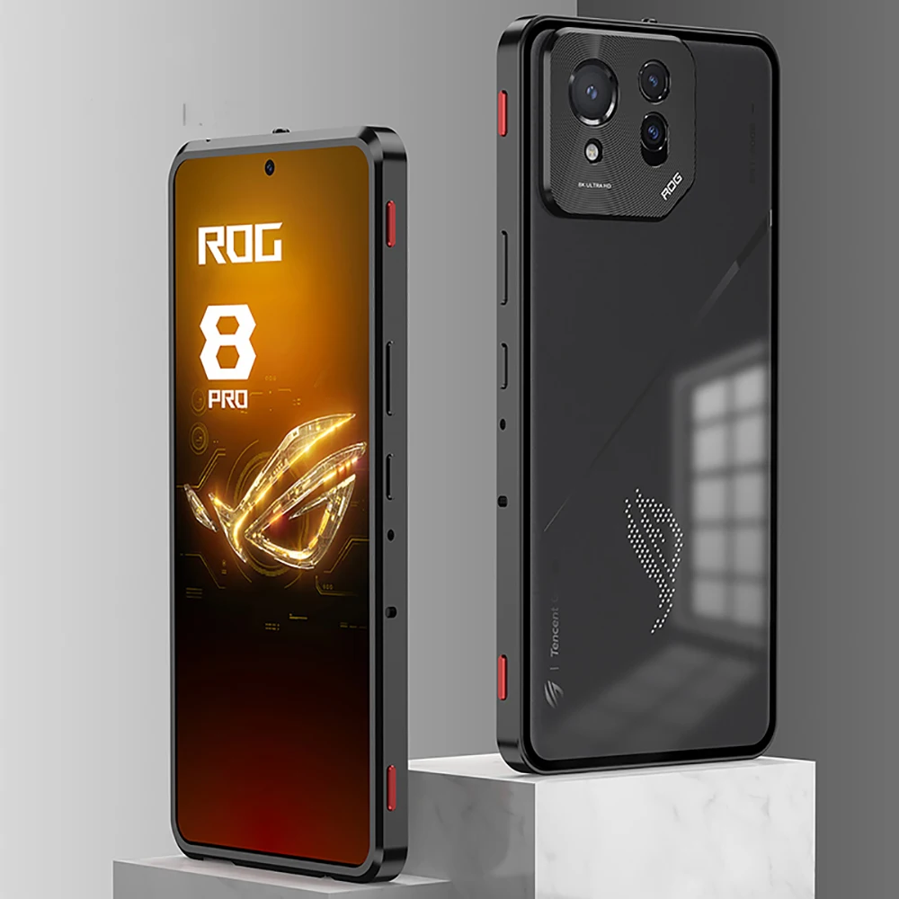 Роскошный Магнитный чехол из алюминиевого сплава для Asus ROG Phone 8 Pro противоударный
