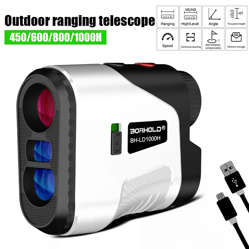 

Laser Rangefinder 450M 600M 800M 1000M Golf Range Finder Distance Meter Rechargeable Meter/Yard Measurement for Golf Hunting Kit