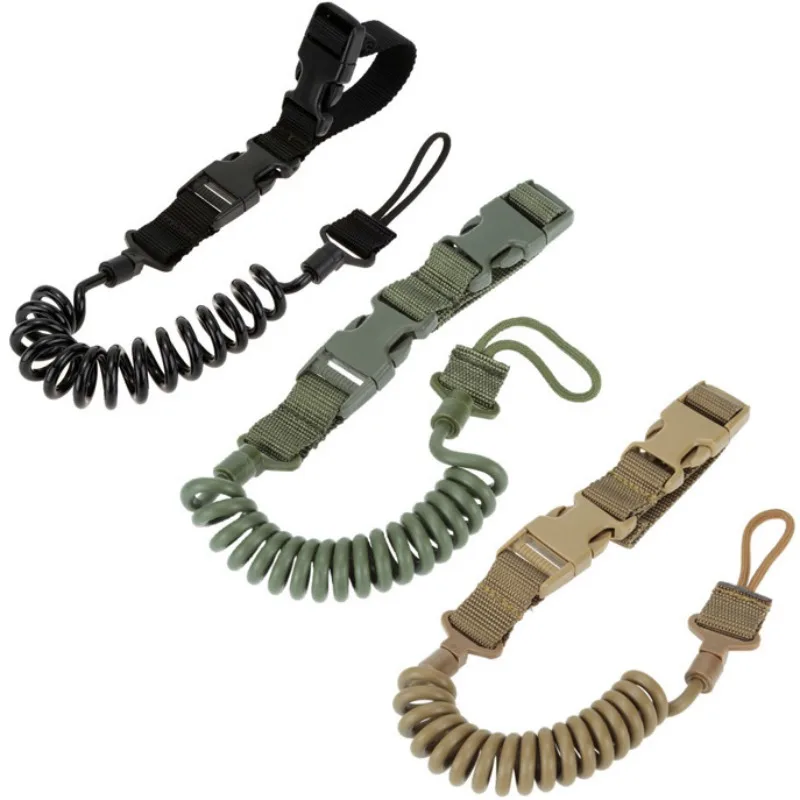 

Outdoors Hiking Climbing Hunting Heavy-duty Military Drill Lanyard Elastic Belt Lanyard High-quality Nylon Strap Adjustable