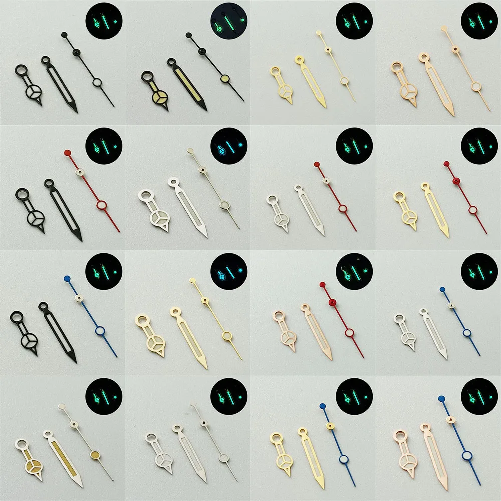 Зеленые светящиеся часы-указатель ETA 2836 2824 часы с механизмом аксессуары для