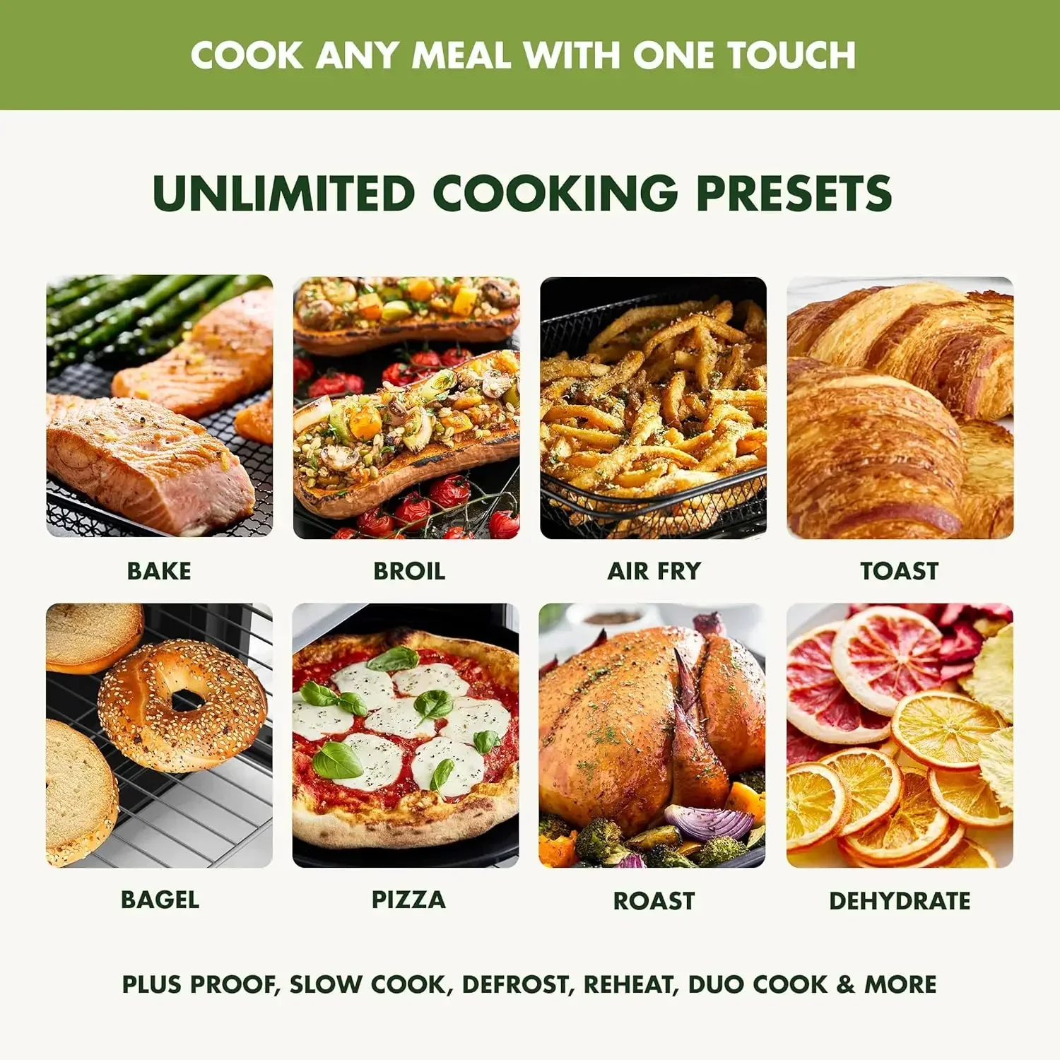 Воздушная жарочная печь 9-в-1 из нержавеющей стали противень с антипригарным