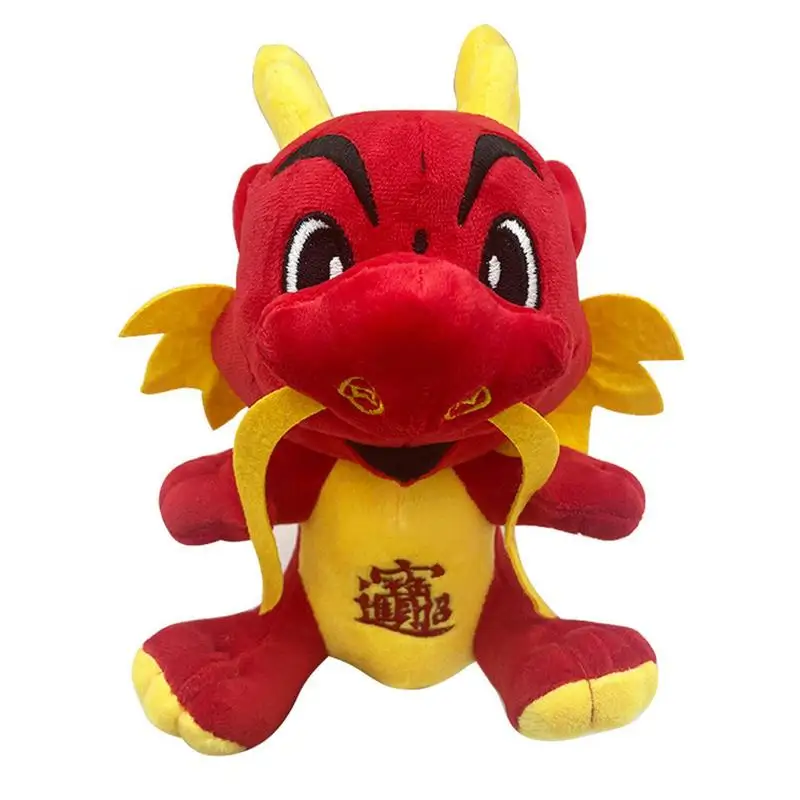 

Chinese Dragon Stuffed Animal Dragon Plush Doll Comfortable Dragon Plush For Cuddly Experience Stuffed Animal Shape Dolls For