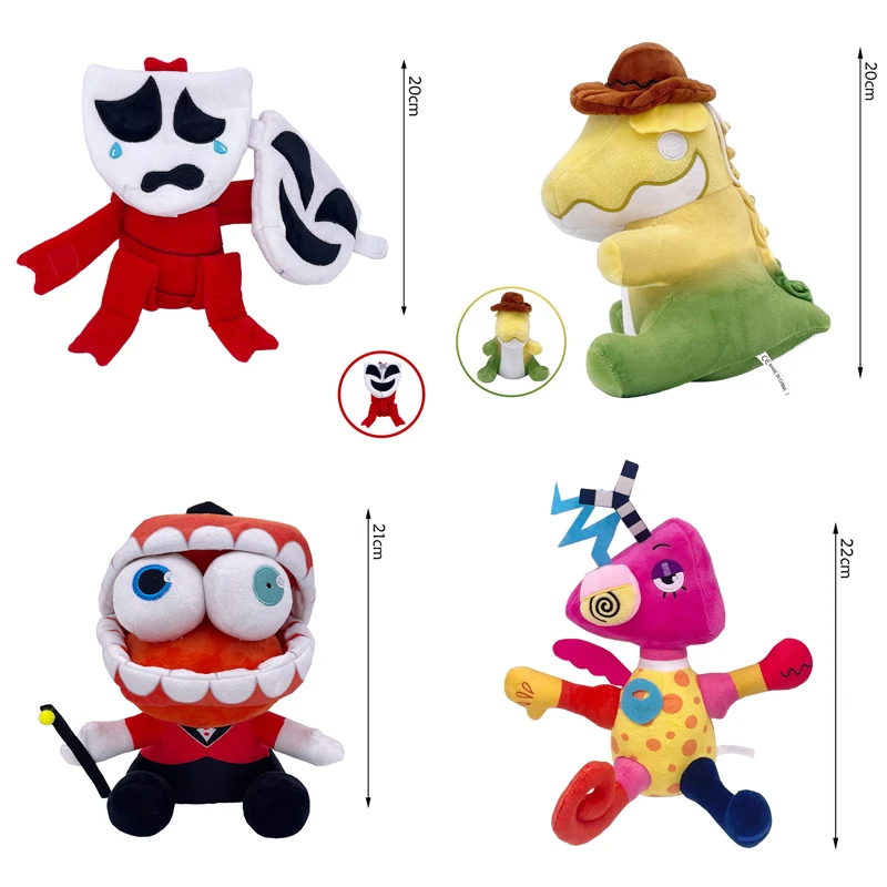 Gummigoo Цифровая Цирковая Плюшевая Игрушка 25 См Мультфильм Клоун Кролик Джексон