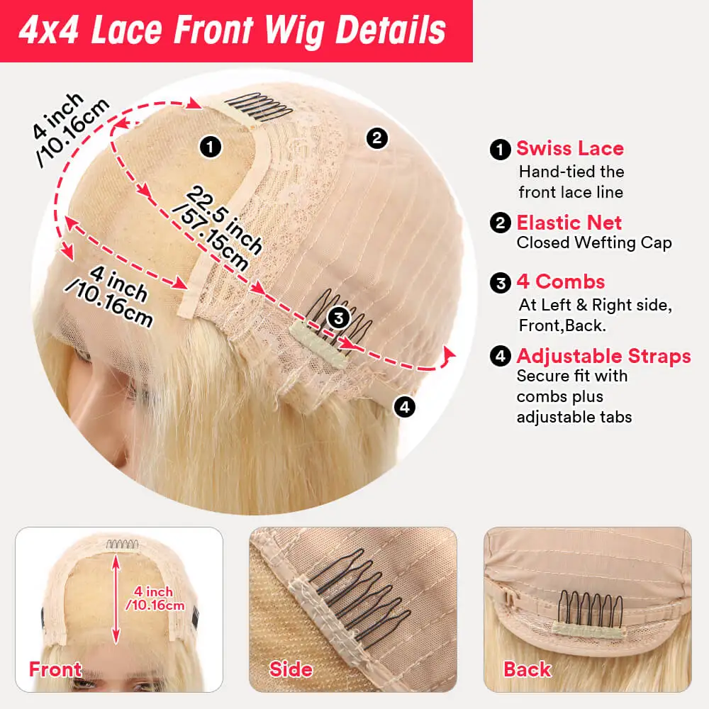 Пепельно-русый парик человеческие волосы короткие парики боб плотность 180% 13X4