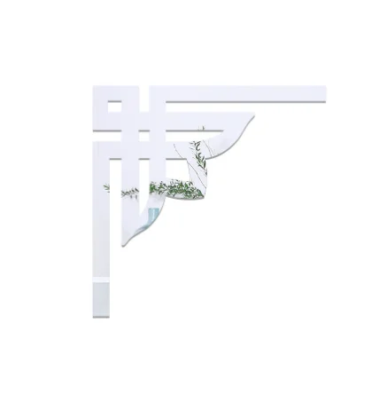 

3D зеркальные наклейки на стену 4 шт