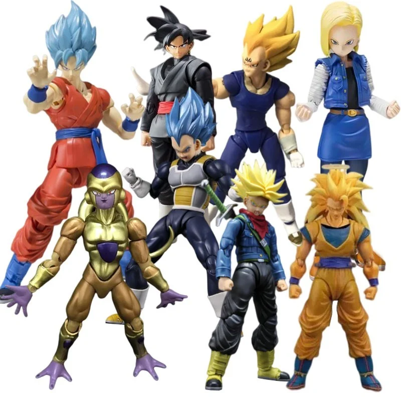 

Anime Figures Dragon Ball Z Goku Vegeta Frieza Torankusu Majin Buu Super Saiyan SHF Anime Collection Anime Action Figures Toys