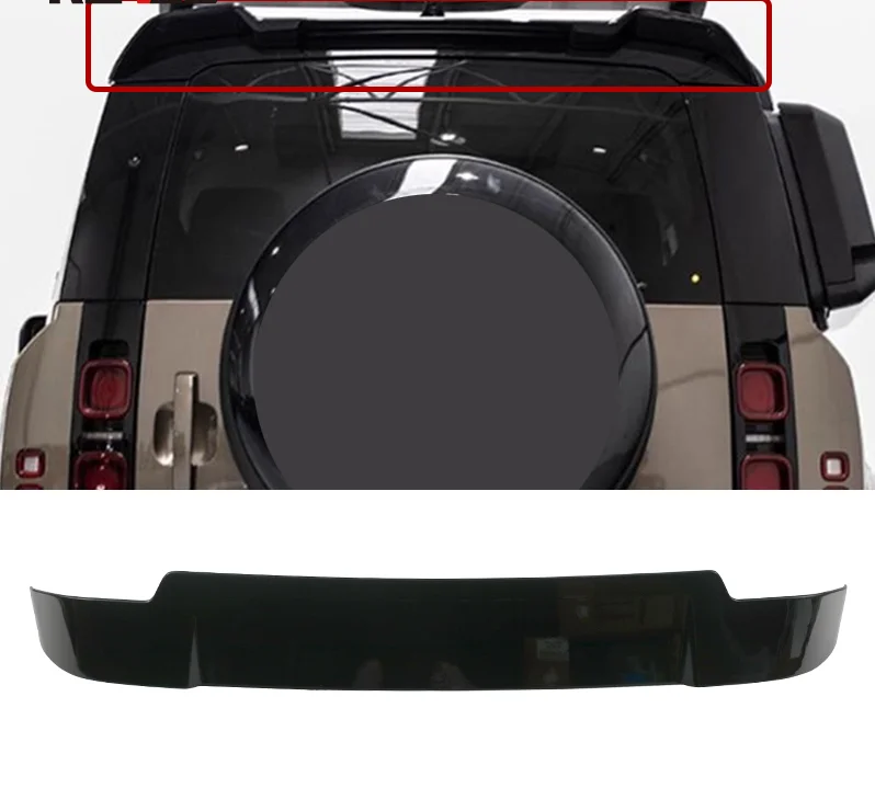 

ABS Plastic Rear Roof SpoilerTrunk Boot Lip Tail Wing For LAND ROVER DEFEND 2020 2021 L663