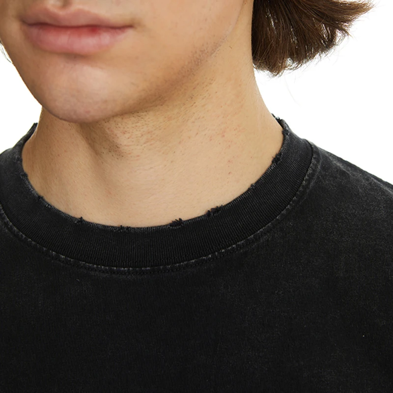 Бесплатный индивидуальный логотип тяжелые футболки из 100% хлопка 260 г/м2 хлопковые