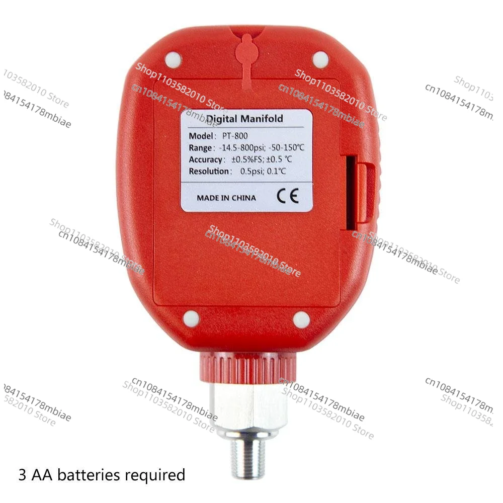 Elitech PT-800 Беспроводной манометр фреона HVAC Цифровой тест давления кондиционера с