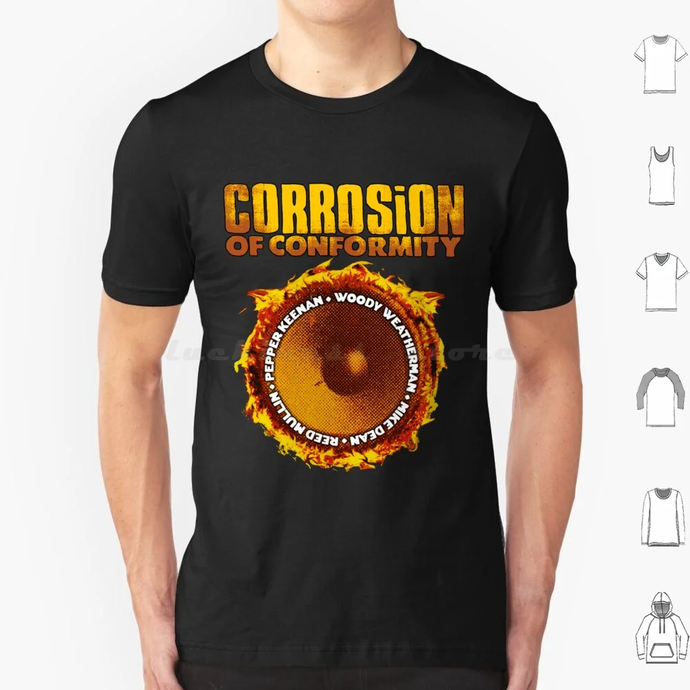 Металлическая футболка большого размера 100% хлопок Kyuss логотип материал с длинным