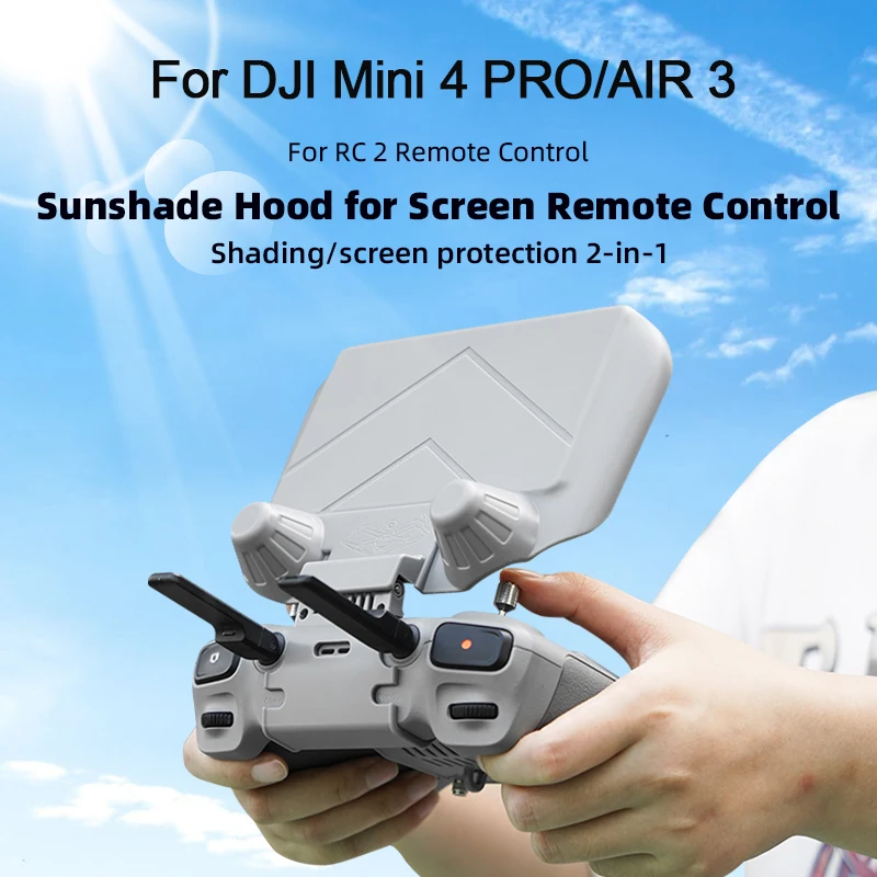 Козырек от солнца + козырек 2 в 1 складной корпус для DJI RC управление Mini 4 PRO/ AIR 3 Drone RC2