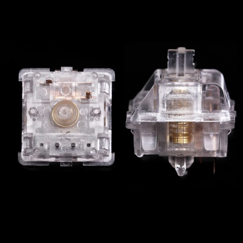 

10Pcs Mechanical Keyboard Everglide 5Pin Aqua King Switch Transparent Switches