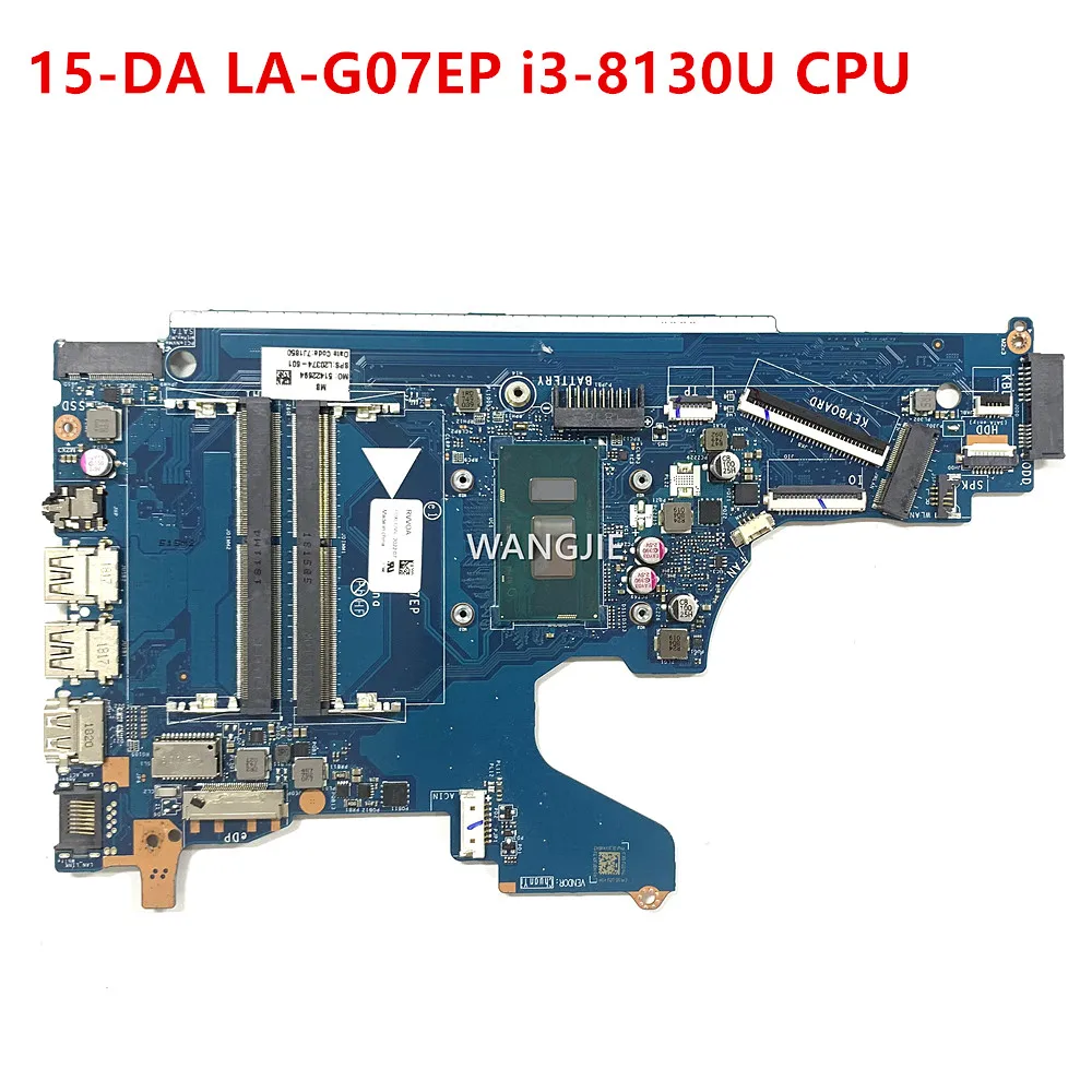 

Материнская плата для ноутбука HP 15-DA, Φ EPK50 L20374-601 i3-8130U, материнская плата для процессора, 100% рабочий