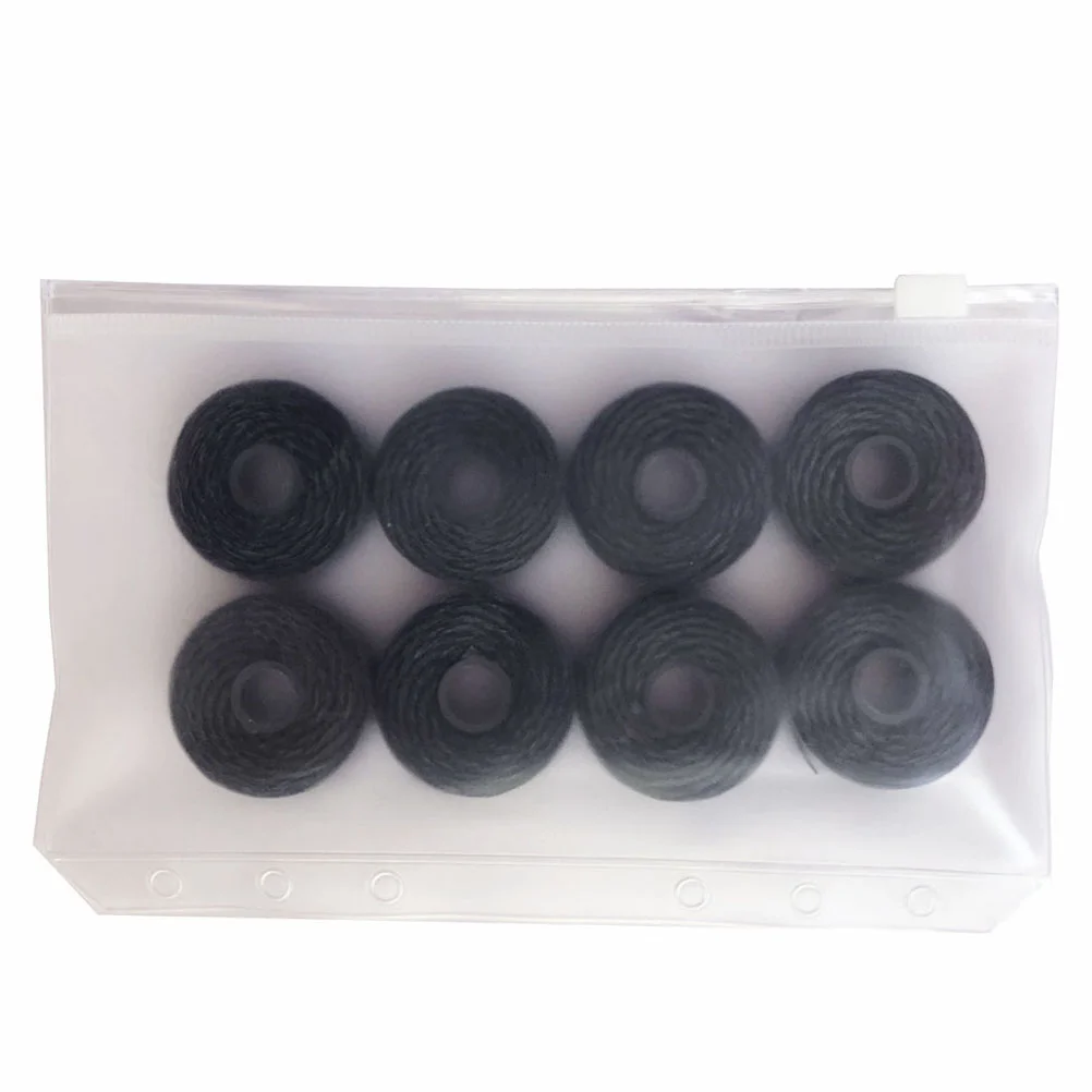 

8 Pack 50M Bamboo Charcoal Dental Flosser Built-In Spool Wire Toothpick Flosser Dental Floss Replacement Toothpicks with thread