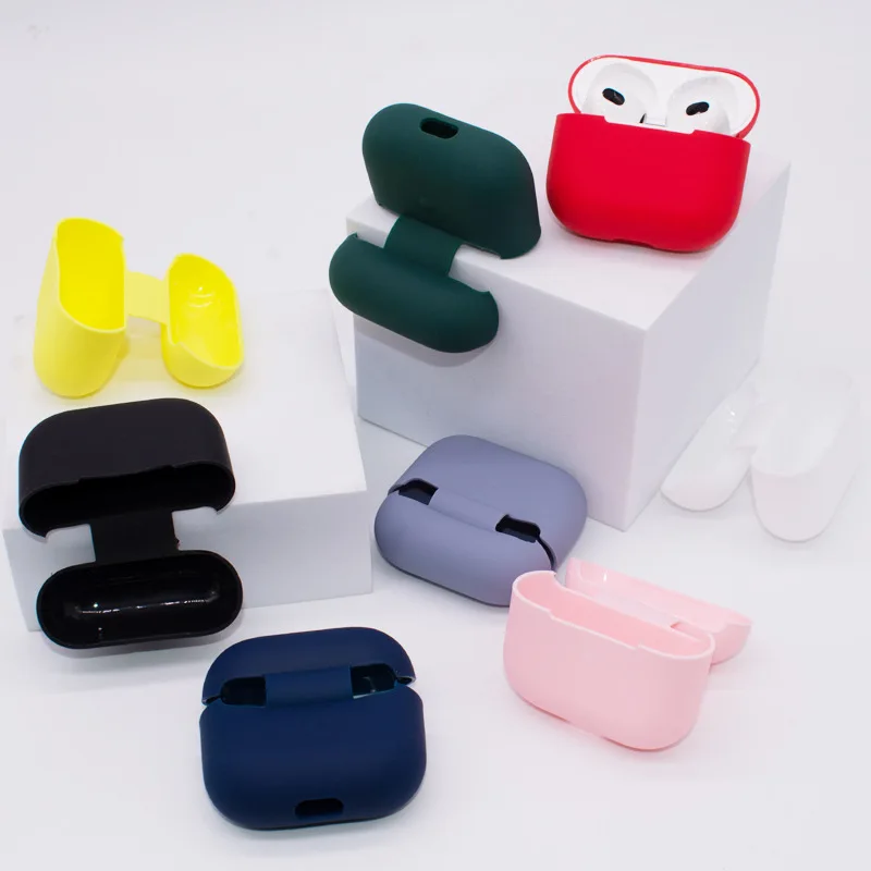 

2022 CUSEOMO Soft Liquid Silicone Case For AirPods 3 Wireless Bluetooth Earphone Protective Case For Apple airpods 3 Cover Case