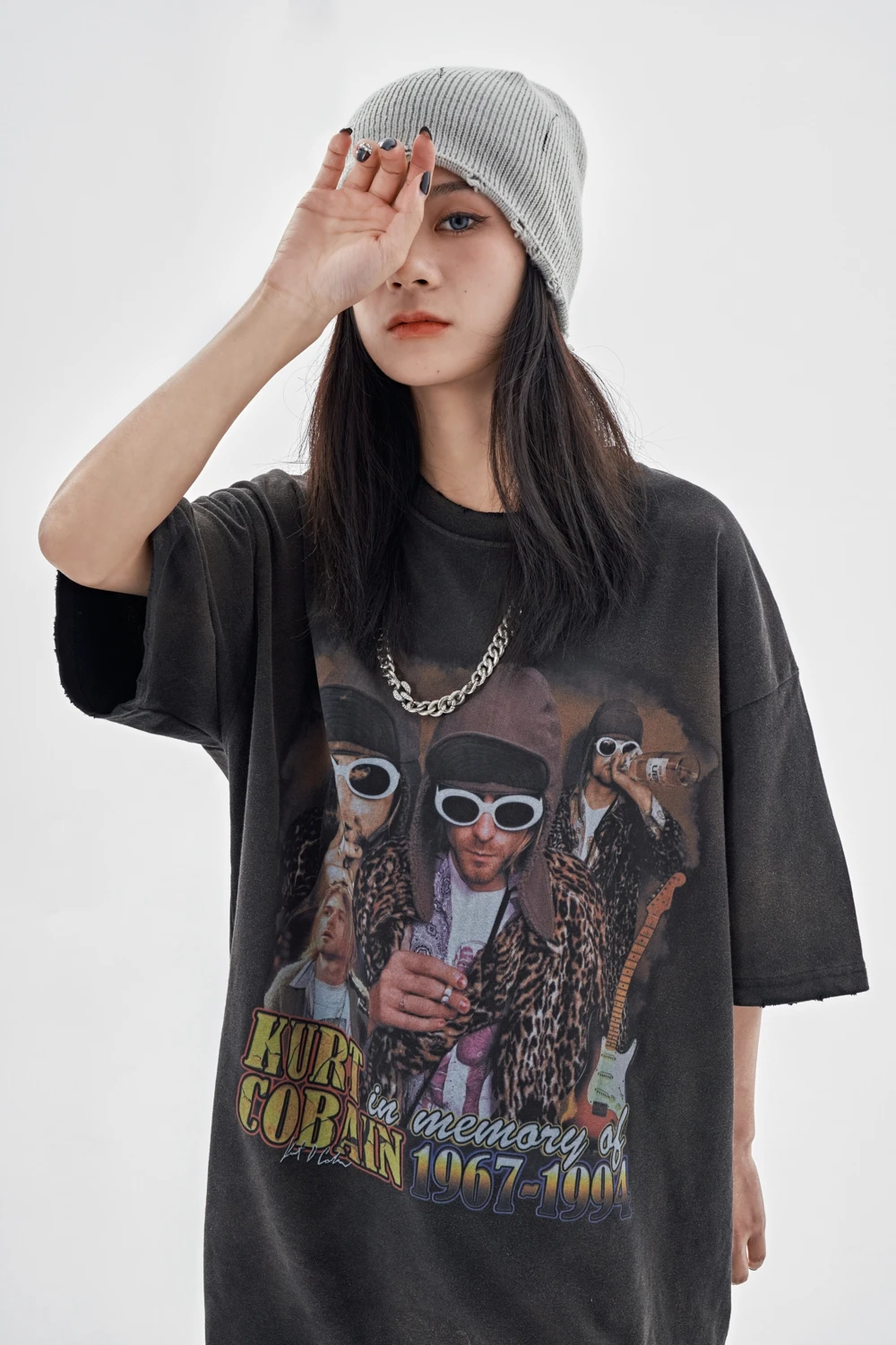 

Marcelo Barrett 2023 Summer New Oversize Print T-shirts Men Breathable 100% Cotton Fabric Vintage Tops Plus Size Tees | 21369