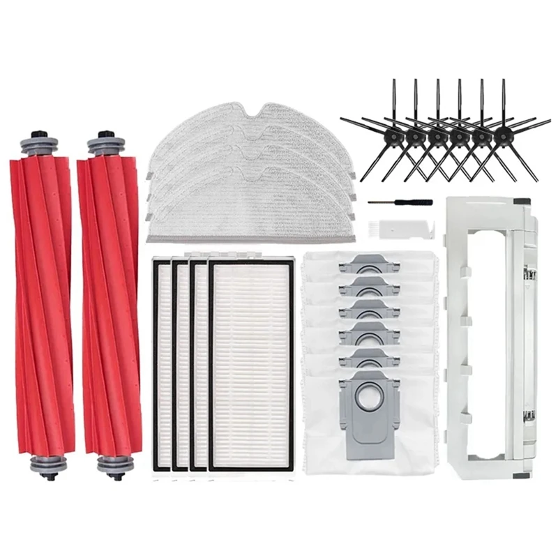 

For Roborock Q7 Max Q7 Max+ / T8 Main Side Brush Mop Cloth Hepa Filter Dust Bags Robot Vacuum Cleaner Parts