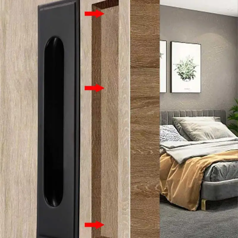 

Защита от ржавчины, открытая ручка, перфорированная установка, дизайн мебели, ручки из нержавеющей стали, утолщенная Невидимая ручка