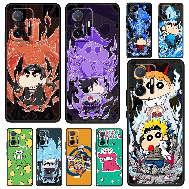 

Crayon Cute Shin-chan For Xiaomi Mi 12 11 11T 10T 10S Ultra Pro Lite 5G Soft Silicone Black Phone Case Cover Fundas Coque Capa
