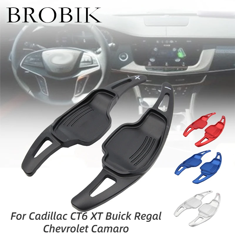

BROBIK For Cadillac CT6 XT Buick Regal Chevrolet Camaro Auto Car Steering Wheel Shift Paddle Extend Direct Gear Paddle Extension