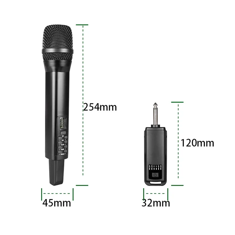 Беспроводной микрофон 2 4G с подзарядкой Echo Treble Bass Type-C двойной ручной динамический