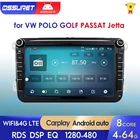 4 + 64 Android 10 Автомобильный плеер для VW Polo 5 Golf Passat Tiguan Skoda Yeti Superb Rapid Jetta SHARAN Carplay RDS автомобильная стереосистема AI Vioce
