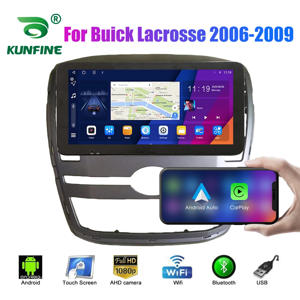 

Автомобильный радиоприемник 10,33 дюйма для Buick Lacrosse 2006-09 2Din Android Восьмиядерный автомобильный стерео DVD GPS-навигатор плеер QLED экран Carplay