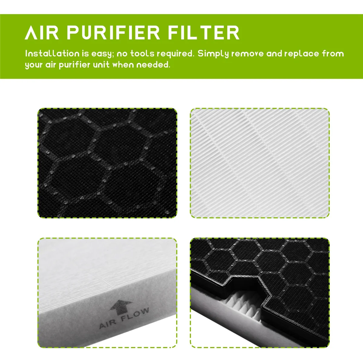 Сменный фильтр H для очистителя воздуха Winix 5500-2 HEPA-фильтр и с активированным углем