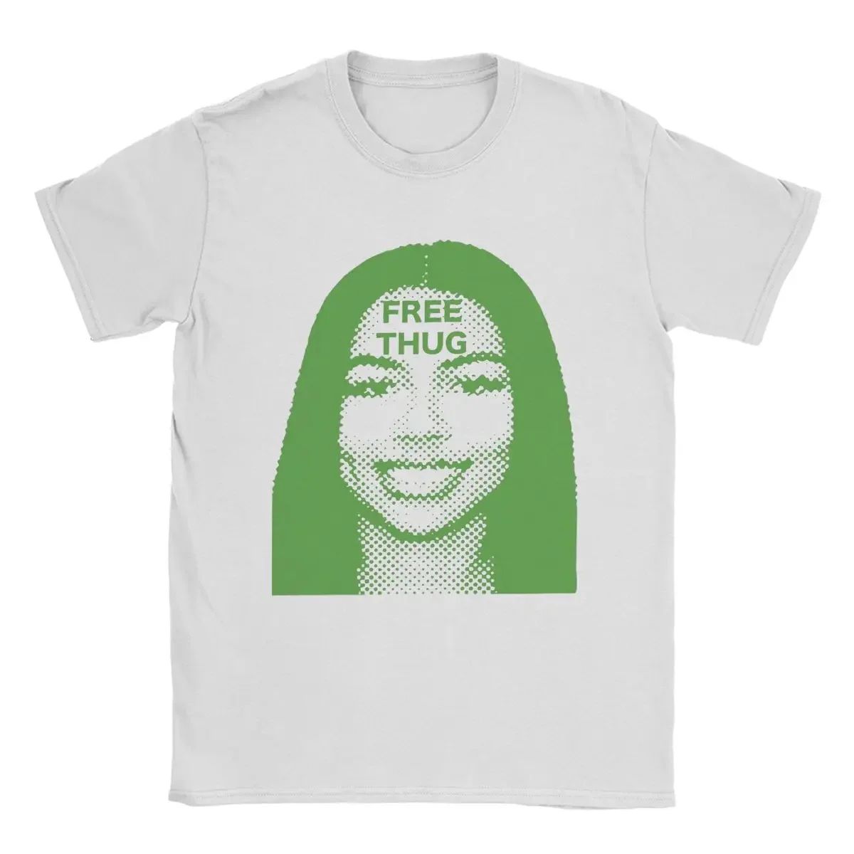 Футболка с круглым вырезом и коротким рукавом для мужчин из чистого хлопка