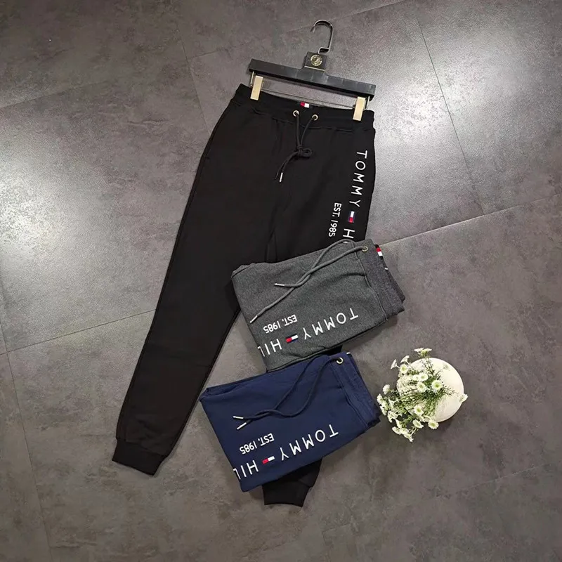 

Autumn and Winter New Sweatpants Embroidery Logo Business Casual Sports Terry Couple Trousers Casual Pants