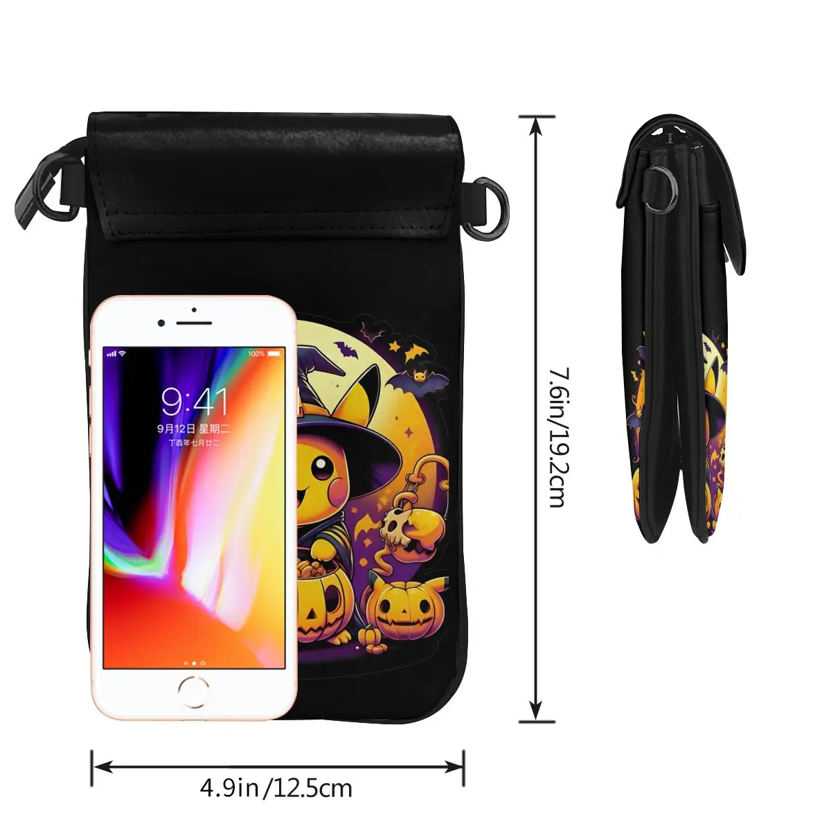 Fright Night Сумка на плечо с покемоном Пикачу Студенческие подарки Женские сумки