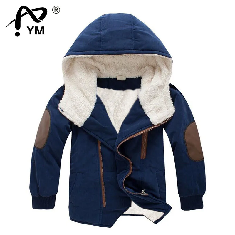 

New 3-12Yrs Teenagers Boys Girls Winter Fashion Jacket Outerwear Children Warm Cotton-padded Jacket Boys Thick Winter Warm Coat