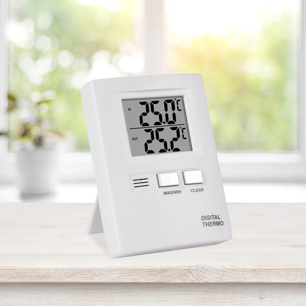 

Digital Temperature Sensor Humidity Meter Large Screen Display Thermometer Hygrometer Gauge for Household Office