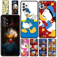 cute donald duck phone case for samsung galaxy a51 a13 a71 a21s a12 a11 a31 a41 a01 a03s a22 a23 a33 a73 a53 5g silicone cover