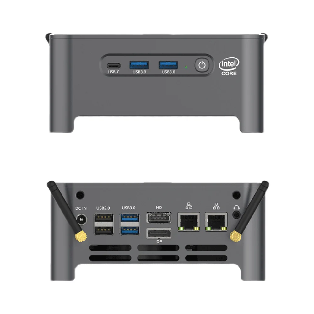 Игровой мини-ПК Intel Core i9 10980HK Dual Lans TPM2.0 Windows 11/10 2 * DDR4 NVMe SSD настольный компьютер DP Type-C
