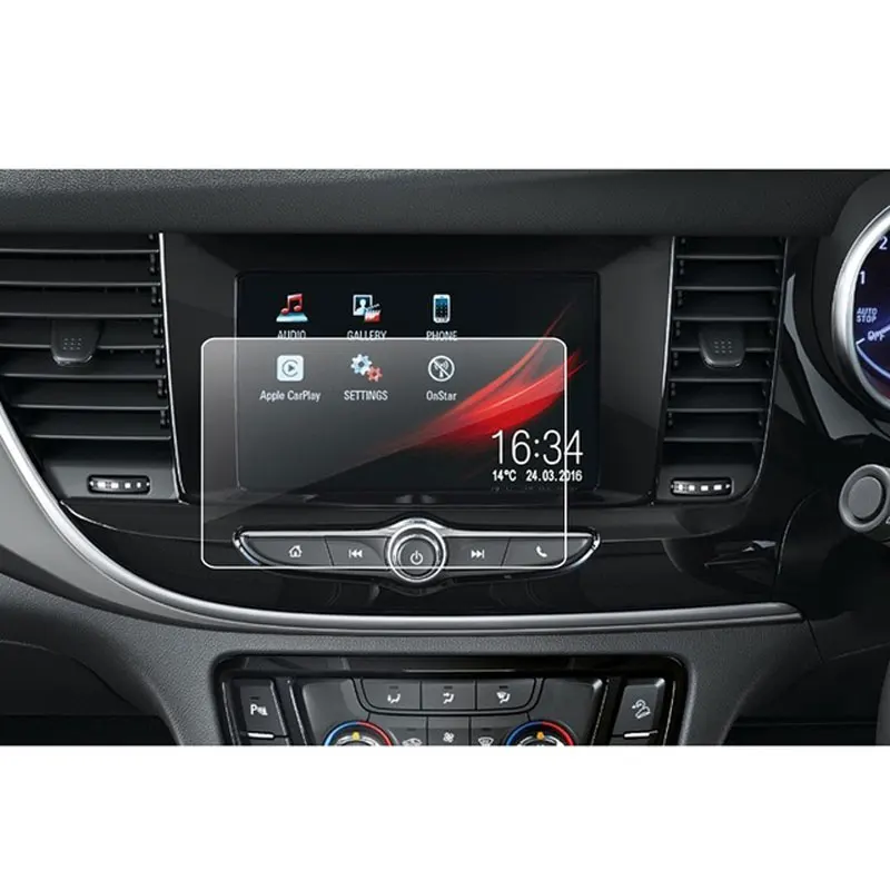 

For Mokka X SUV/Vauxhall Mokka X 2018 2019 Car Navigation Display Tempered Glass Screen Protector Auto Protective Sticker