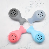 the new whale bath wash brush two in one food silicone oversized convenient outdoor travel