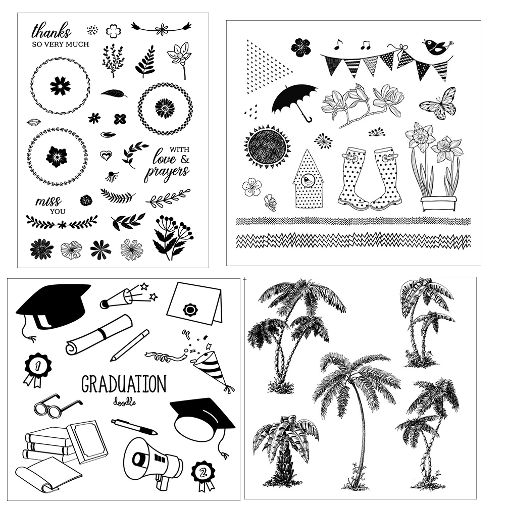 

Graduation/Completion Clear Stamps/Seal For DIY Scrapbooking Card Making Album Decorative Silicone Seal Craft