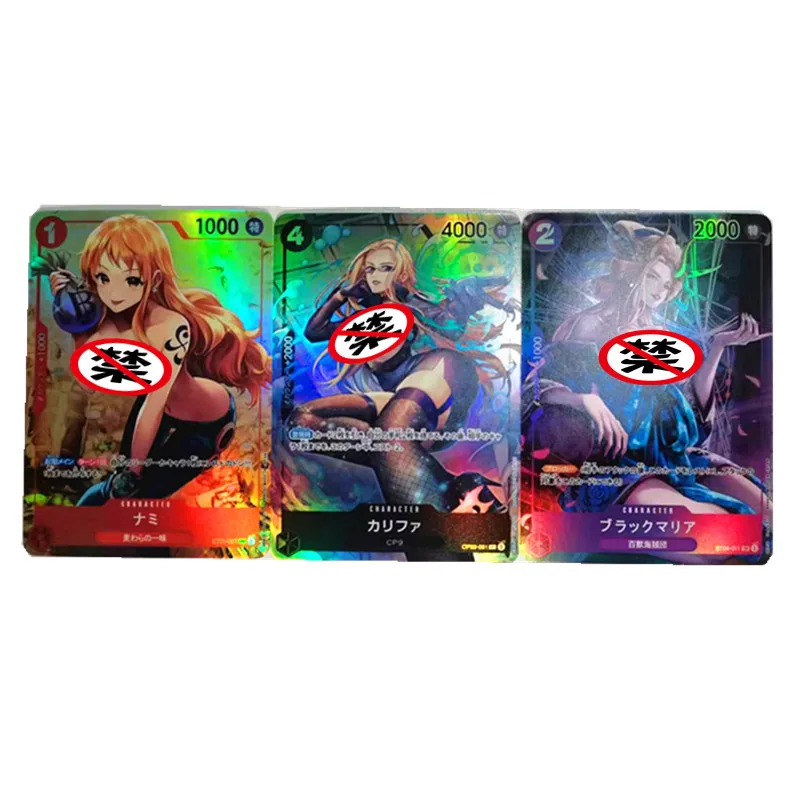 

3pcs/set Anime One Piece Nami CP9 Beast Pirates ACG OPCG Kawaii Sexy Nude Card Classic Manga Game Model Collection Card Gift Toy