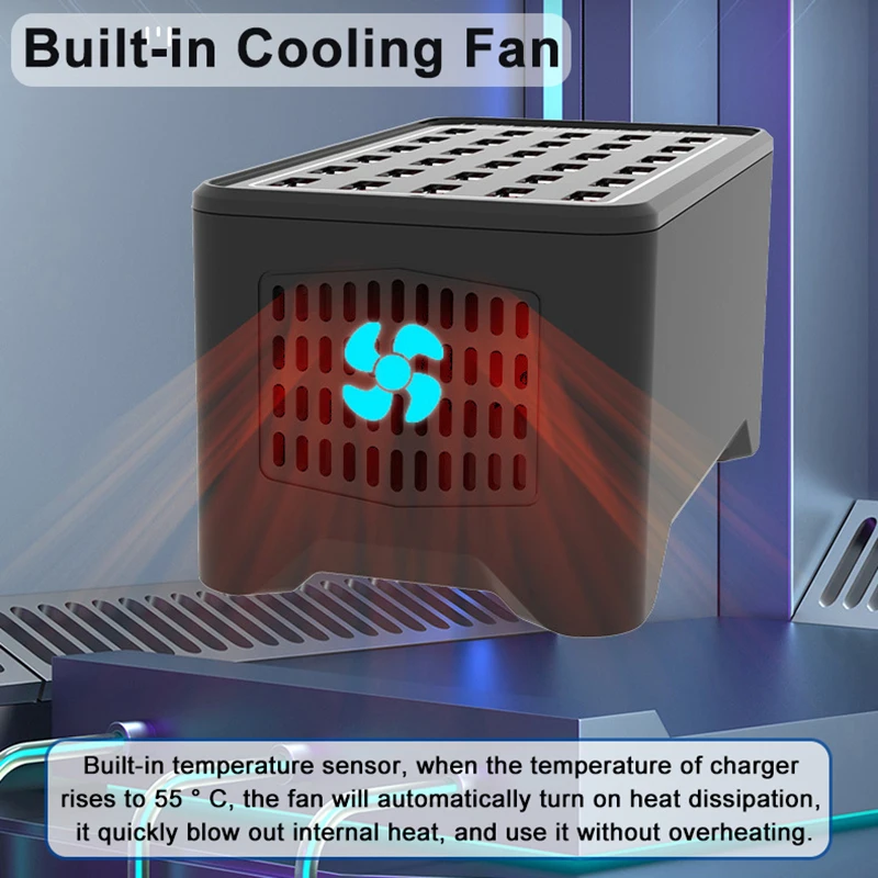 Универсальное зарядное устройство USB мощностью 150 Вт концентратор с 5 портами