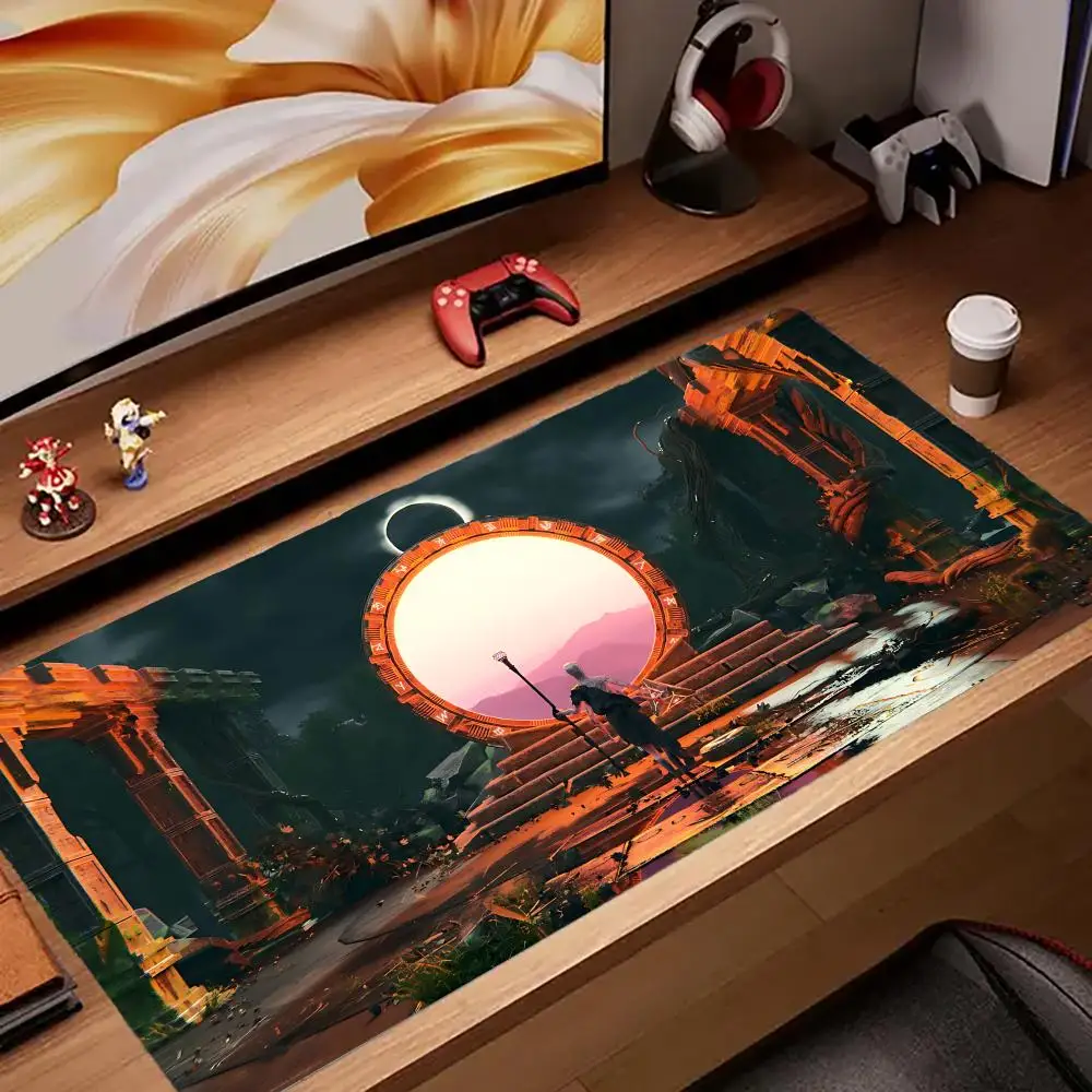 Фото Stargate Mouse Pad Tapetes de Mesa Teclado, Borracha Kawai, Tapete de Mesa Antiderrapante, XXL90x40cm №1