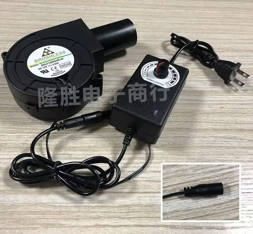 Турбинный вентилятор с высоким вращением, 24 В, 12 В, шарик 5 В, прижигание, дымовая вытяжка, круглый рот, регулирование скорости, ШИМ-контроль температуры, вентилятор