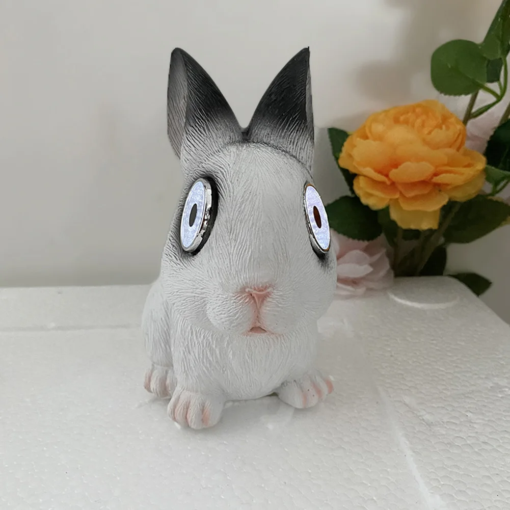 

LED Solar Animal Decorative Lamp Hand Painted Resin Animal Outdoor Lamp Light-Controlled Durable Waterproof for Balcony Driveway