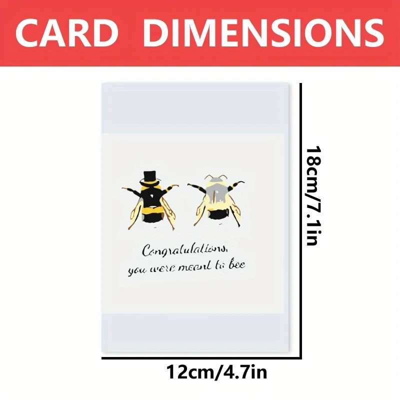 1 Шт. Романтическая Свадебная Открытка Happy Marital Life Wishing Card Для Мужа И Жены