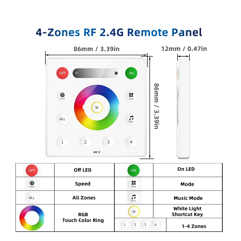 Bluetooth-контроллер Smart SP634E 4 осветительных прибора RGBW 5 В 12 24 постоянного тока