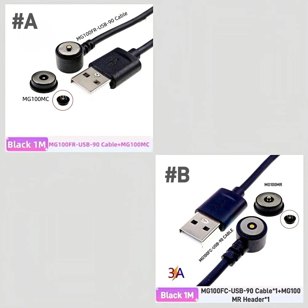 

Магнитный круглый разъем PogoPin 2A, водонепроницаемый круглый подпружиненный зарядный прибор постоянного тока, кабель USB TypeC, позолоченный