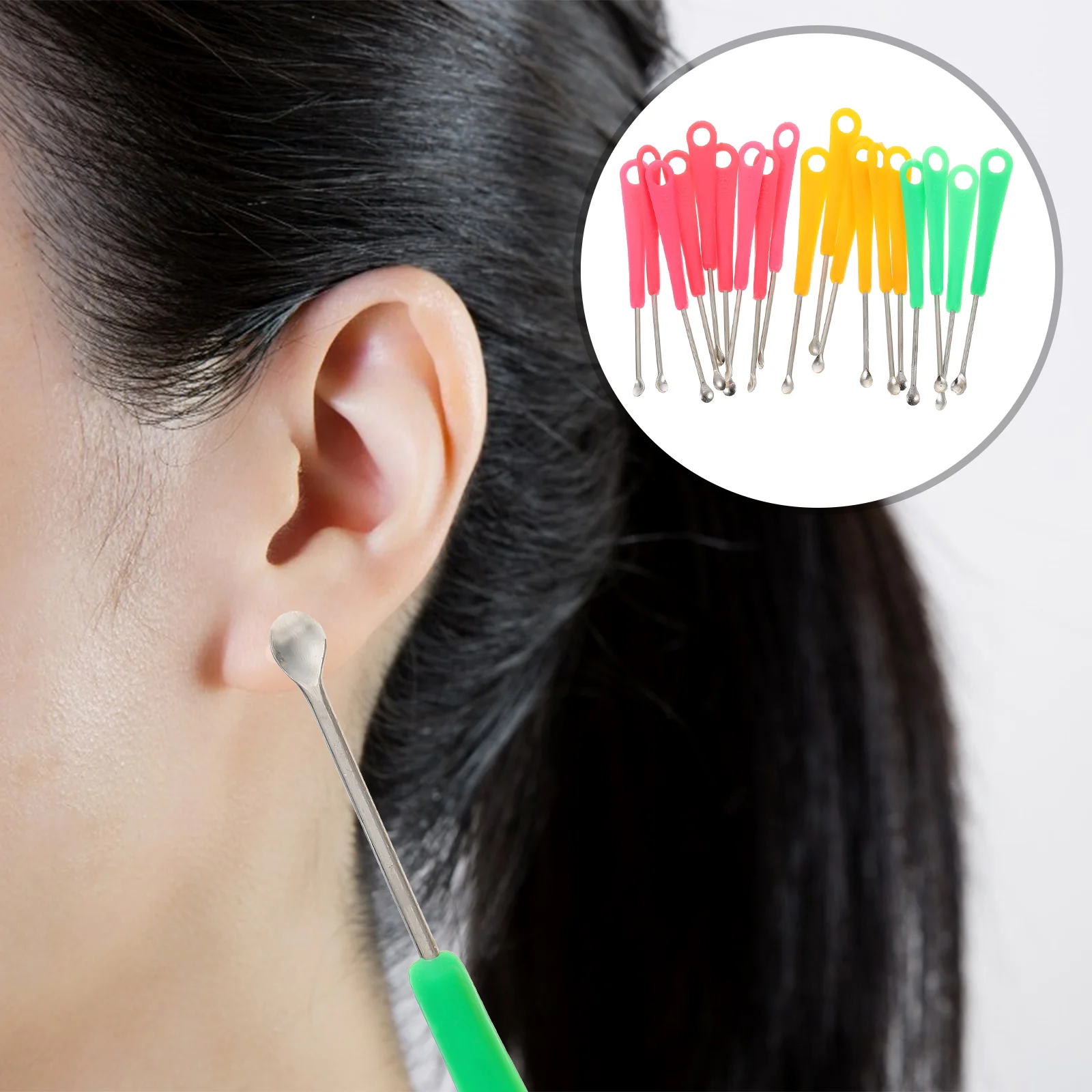 

200Pcs Portable Ear Pick Tools Ear Cleaning Tools Tools (Random Color)