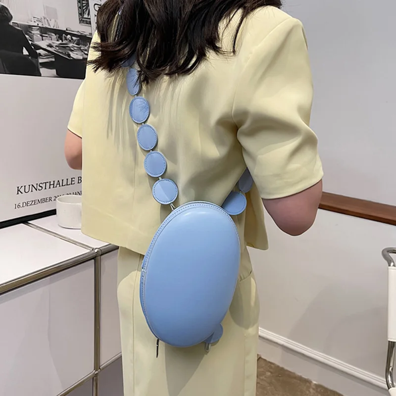 Брендовая женская сумка через плечо кошелек летние овальные маленькие сумки на