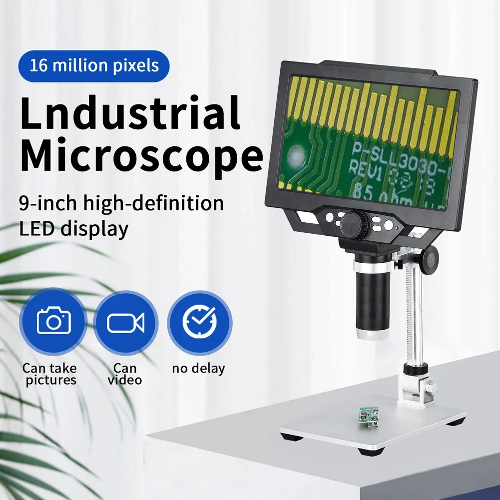 Цифровой микроскоп G1600 G1200 12 м 1-1600X с увеличением 9-дюймовый ЖК-дисплей режим