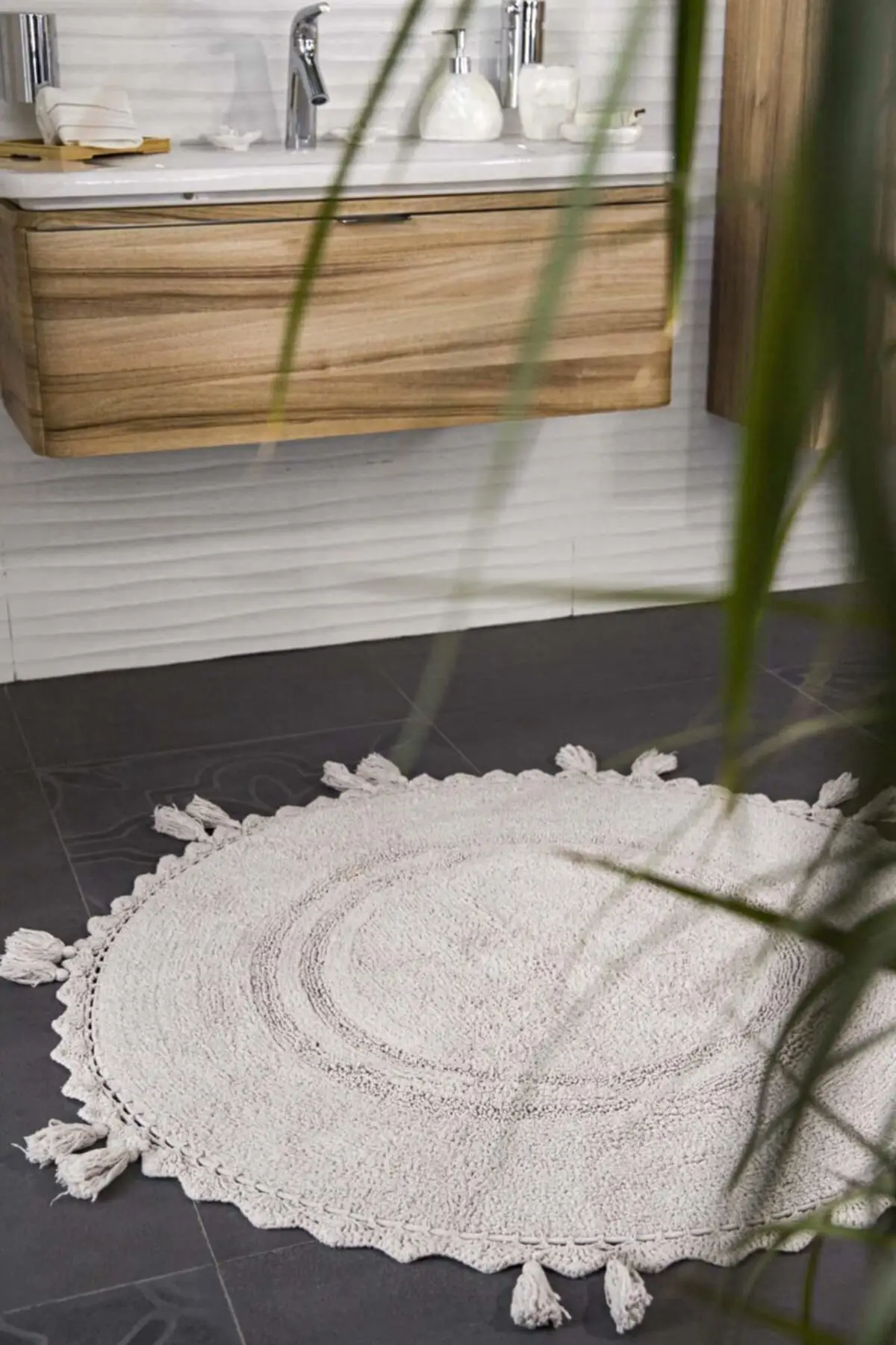 

Olivid коврик для ванной бежевый 100X10 0 цельный хлопковый текстиль мебель для дома
